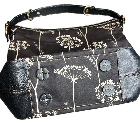 Liz Claiborne Floral Black and White Dandelion Women's Bag, NWOT - Picture 3 of 10
